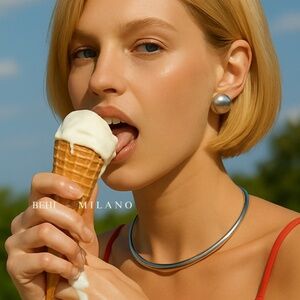 BEHI MILANO FLAVIA Choker  PVD Real Gold Plated Stainless Steel